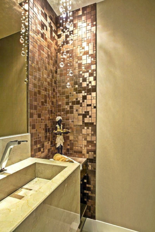 Pastilha para Banheiro Caiubi - Pastilha Glass Mosaic